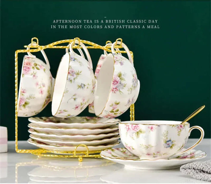 Skanto | Elegante Bone China Porzellan Kaffeetasse – Luxuriöses und einzigartiges Design