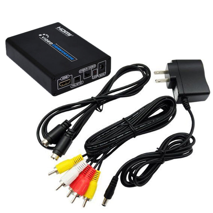 Skanto Skanto | HDMI zu Composite / AV S-Video Konverter RCA CVBS/L/R Video Konverter Adapter, EU Stecker