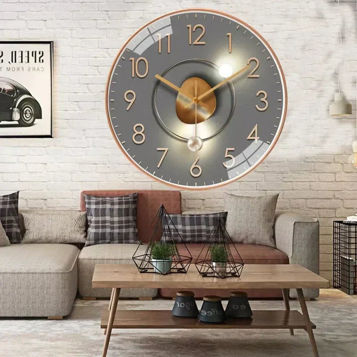 Skanto | Geräuschlose Wanduhr mit minimalistischem Zifferblatt und eleganter Oberfläche