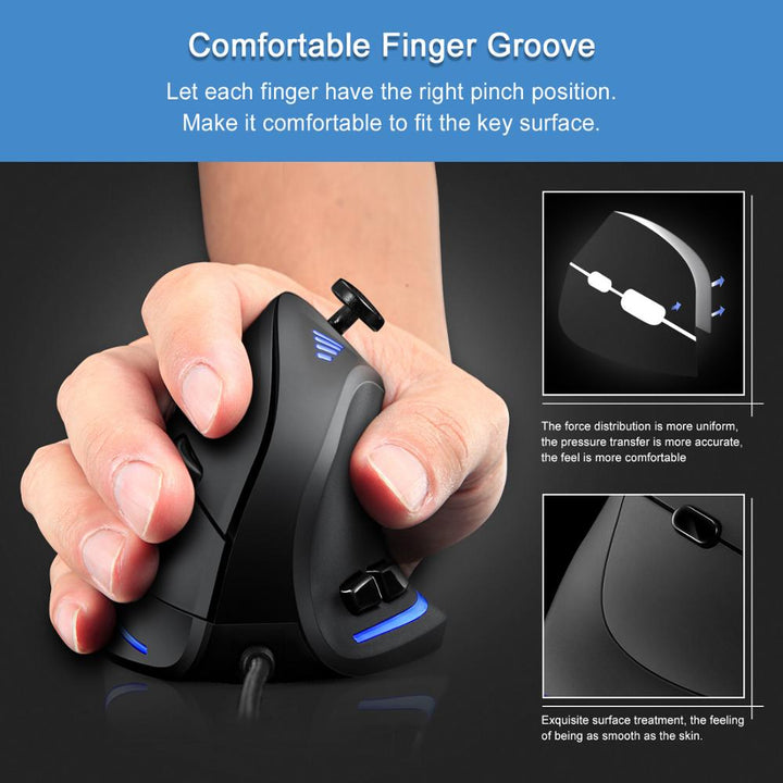 Skanto | Programmierbare ergonomische RGB Game Master Maus