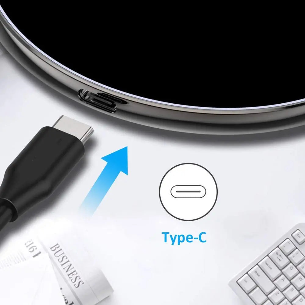 Skanto | 30W Schnelles kabelloses Ladepad | Premium USB C Ladekabel MagSafe Ladegerät für Apple iPhone, Samsung & Android – Schnelles kabelloses Ladepad