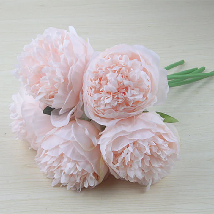 Skanto | Großes Pfingstrosen-Seidenblumenstrauß-Set