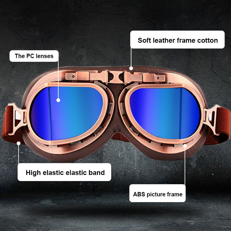 Skanto | Vintage Steampunk Motorradbrille