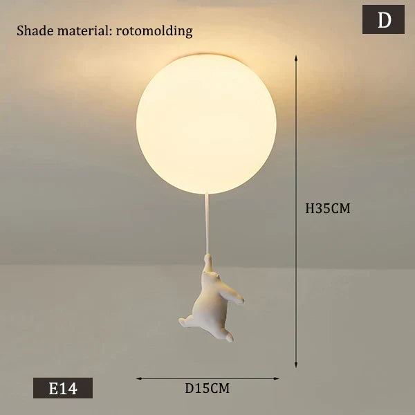 Skanto | Hängende Bärenballon-Lampe