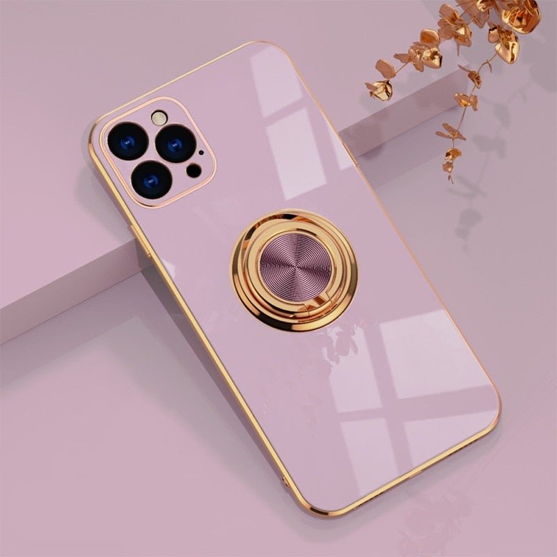 Skanto iPhone Hülle mit Metall-Standring