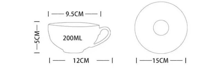Skanto | Elegante Bone China Porzellan Kaffeetasse – Luxuriöses und einzigartiges Design