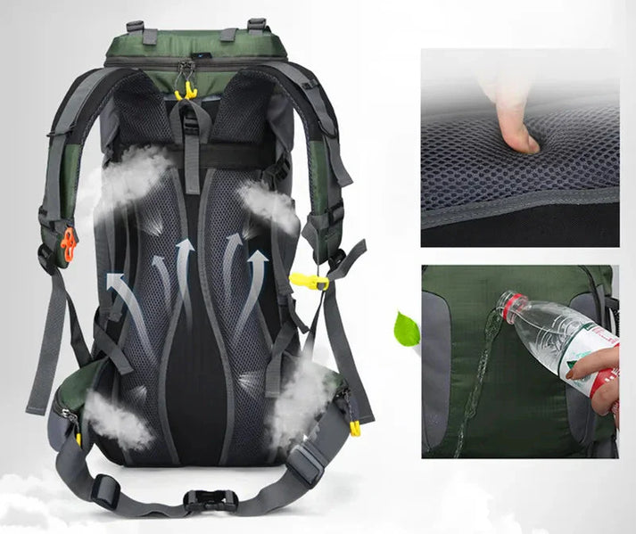 Skanto | 60L Wasserdichter Rucksack – Ultimativer Outdoor-Rucksack für alle Abenteuer
