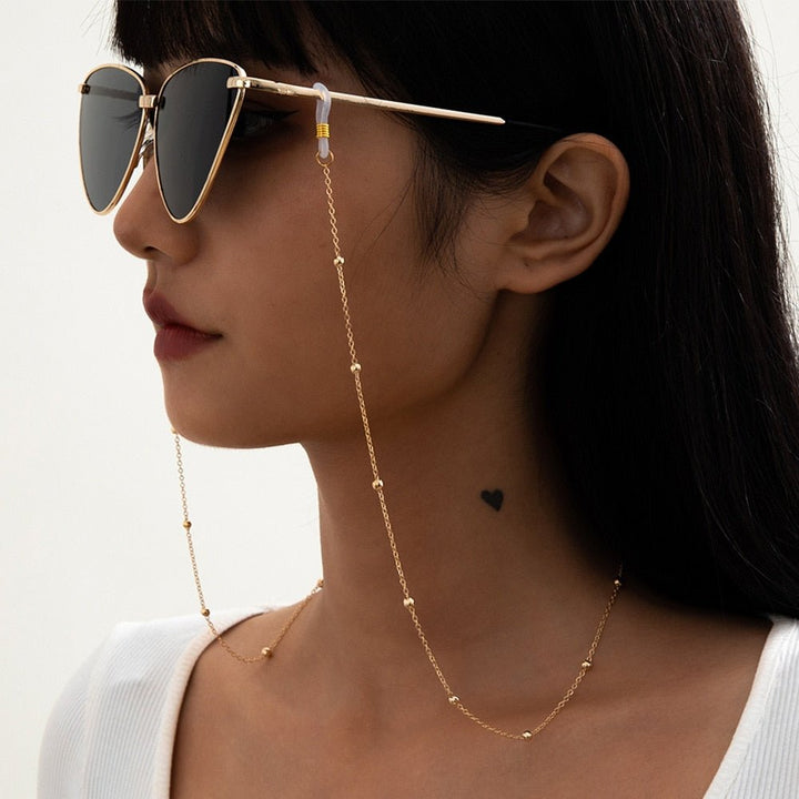 Skanto Perlen-Sonnenbrillenkette Brillenhalter