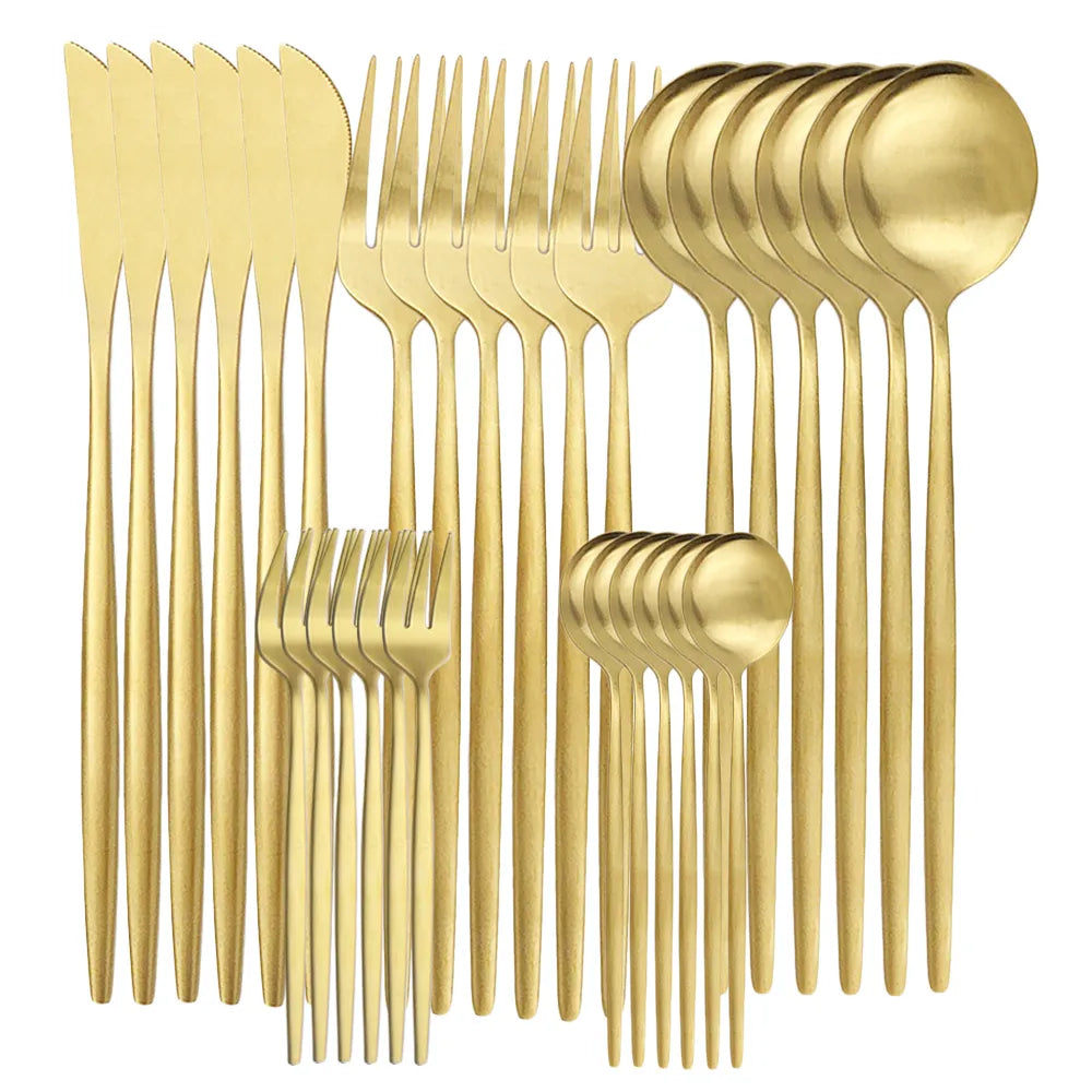 Skanto | Hochwertiges Edelstahl-Besteckset für 6 Personen – Elegante Besteckkollektion