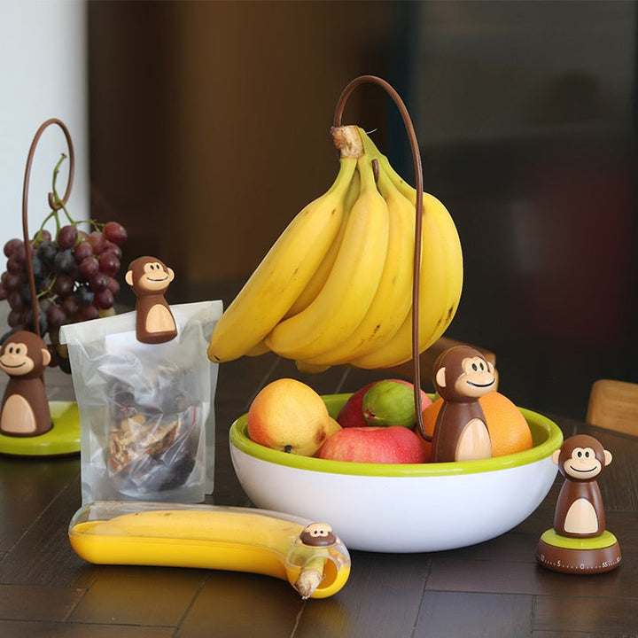 Skanto | Affenform Küchen-Bananenhalter Ständer