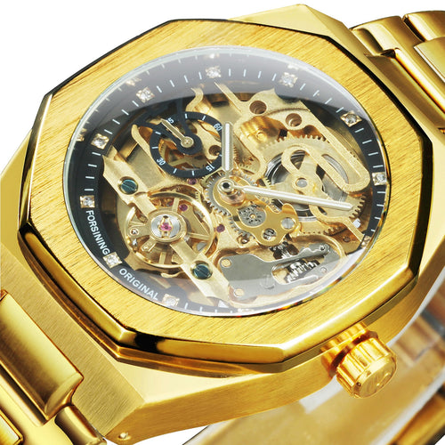 Skanto | Royale Skelett Mechanische Herrenuhr