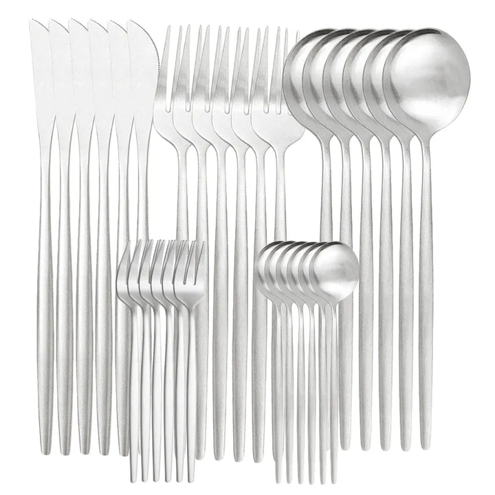 Skanto | Hochwertiges Edelstahl-Besteckset für 6 Personen – Elegante Besteckkollektion
