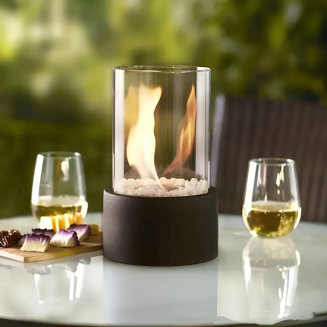 Tragbare Mini-Feuerschale – Dekorativer Tischkamin für Terrasse und Garten | Norvo