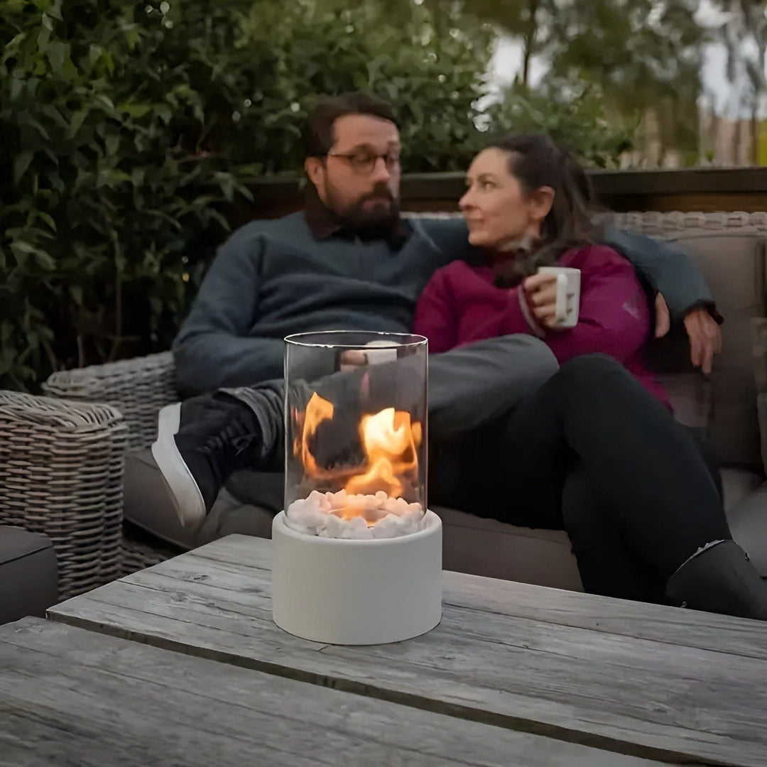 Tragbare Mini-Feuerschale – Dekorativer Tischkamin für Terrasse und Garten | Norvo