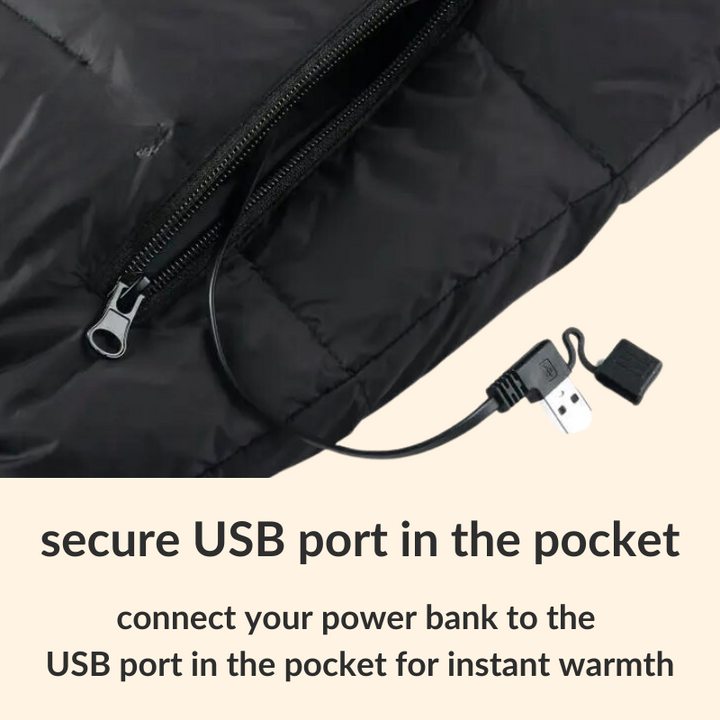 Skanto | Beheizbare Jacke für Damen und Herren – Beste wiederaufladbare beheizbare Pufferjacke, leichte batteriebeheizte Winterjacke UK