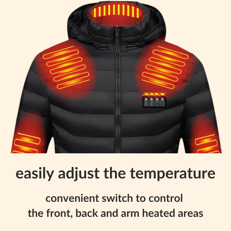 Skanto | Beheizbare Jacke für Damen und Herren – Beste wiederaufladbare beheizbare Pufferjacke, leichte batteriebeheizte Winterjacke UK