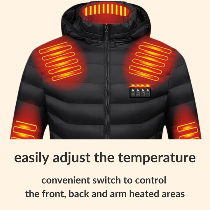 Skanto | Beheizbare Jacke für Damen und Herren – Beste wiederaufladbare beheizbare Pufferjacke, leichte batteriebeheizte Winterjacke UK