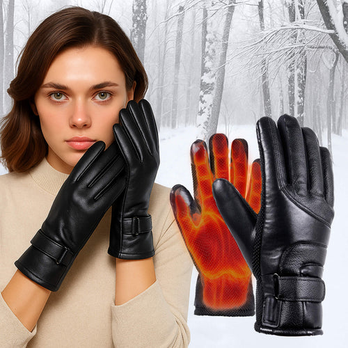 Heizbare Handschuhe für Damen UK – Damen Thermo wasserdichte Winterhandschuhe mit Touchscreen & USB wiederaufladbares warmes Design