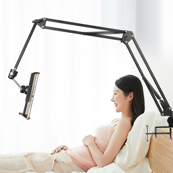 Skanto | Langer Arm Schwerlast-Schreibtischhalter für Tablets