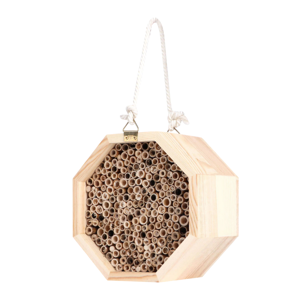 Sechseckiges Bienenhaus aus Holz