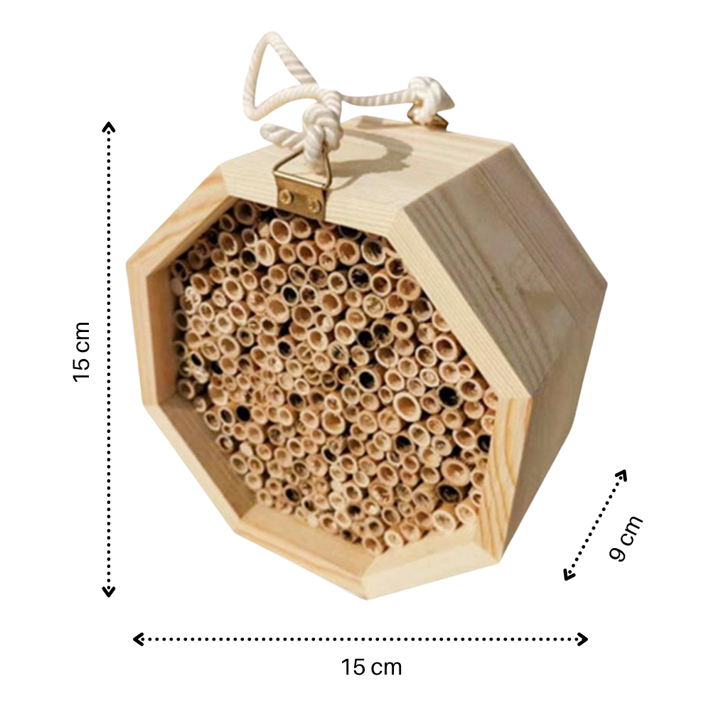 Sechseckiges Bienenhaus aus Holz