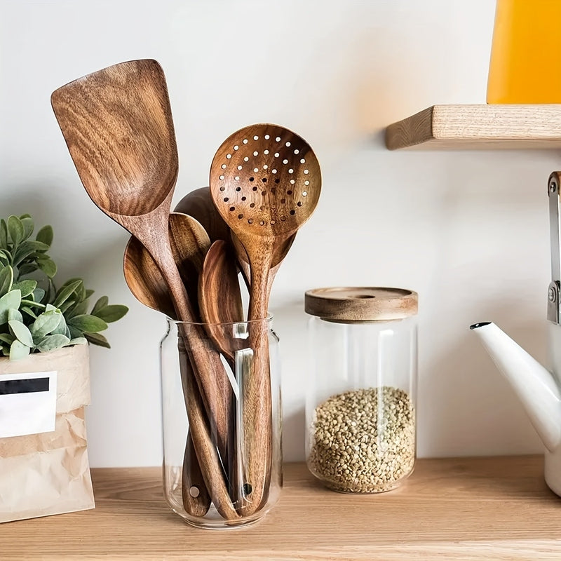 Skanto | NordicWood Küchenutensilien-Set – Nachhaltige & stilvolle Kochwerkzeuge für jede Küche