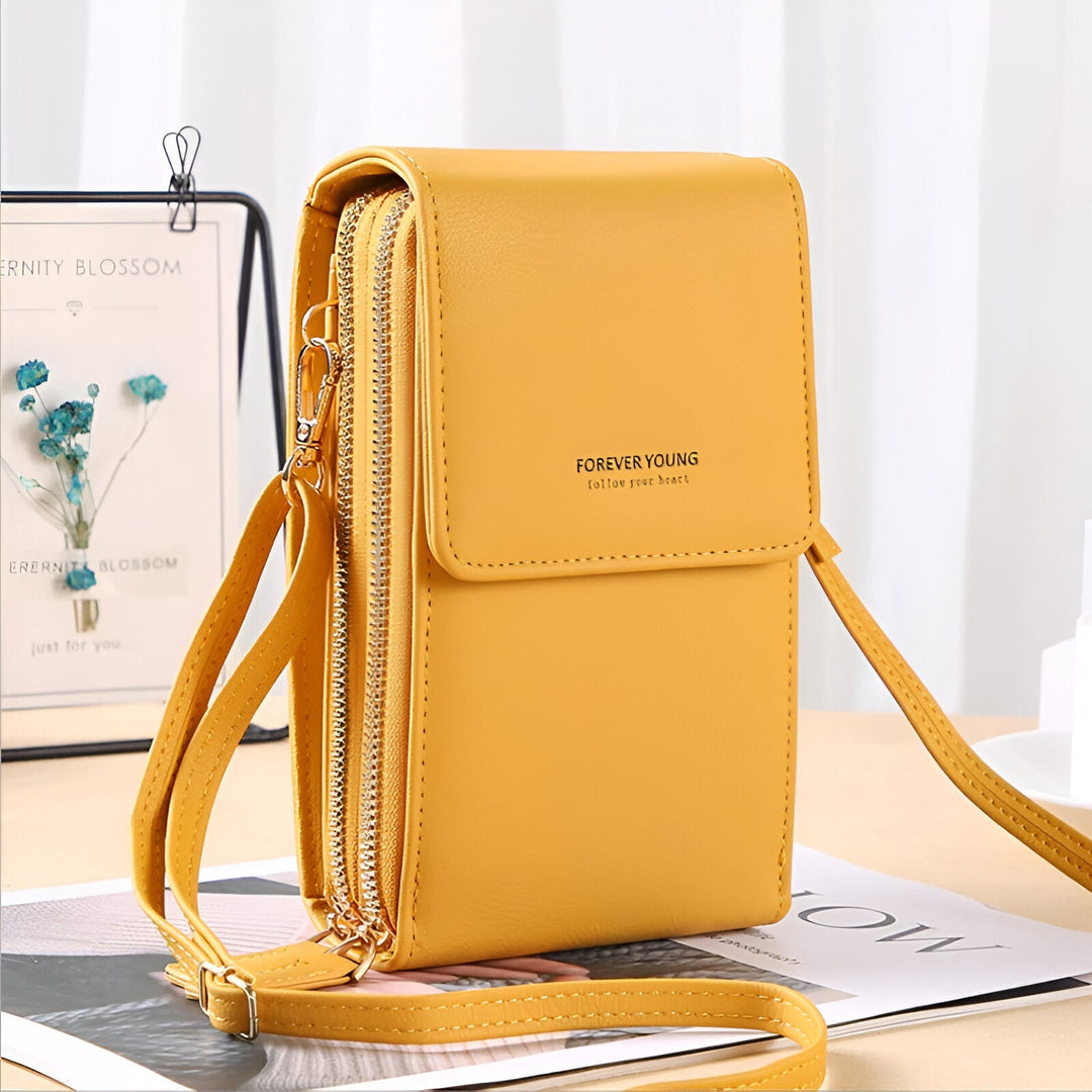 Skanto | Carry - Stilvolle Umhängetasche mit Geldbörse & Handyhalter