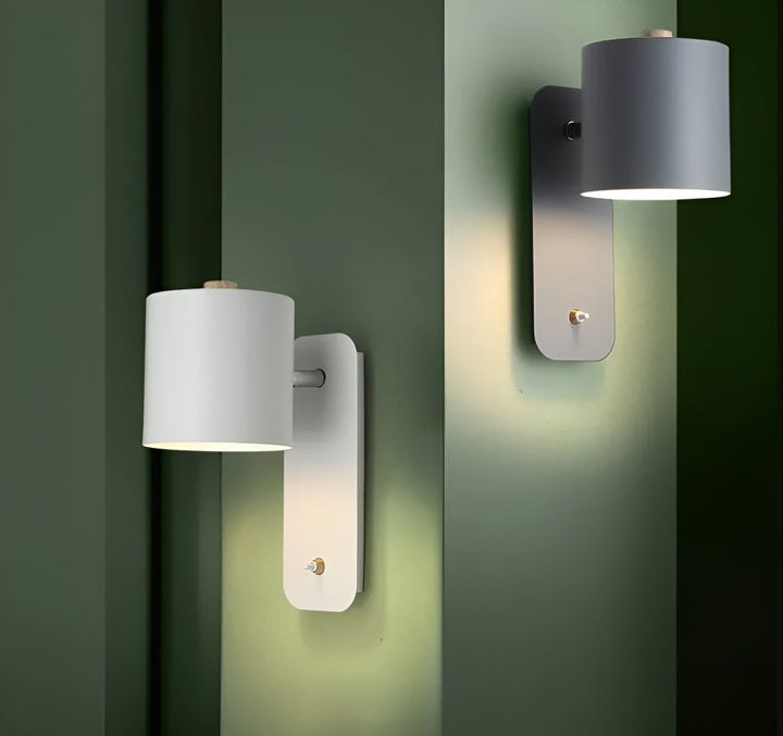 Skanto | EasyPush Wandlampe – Drehbare Mini-Zylinder-LED-Lampe