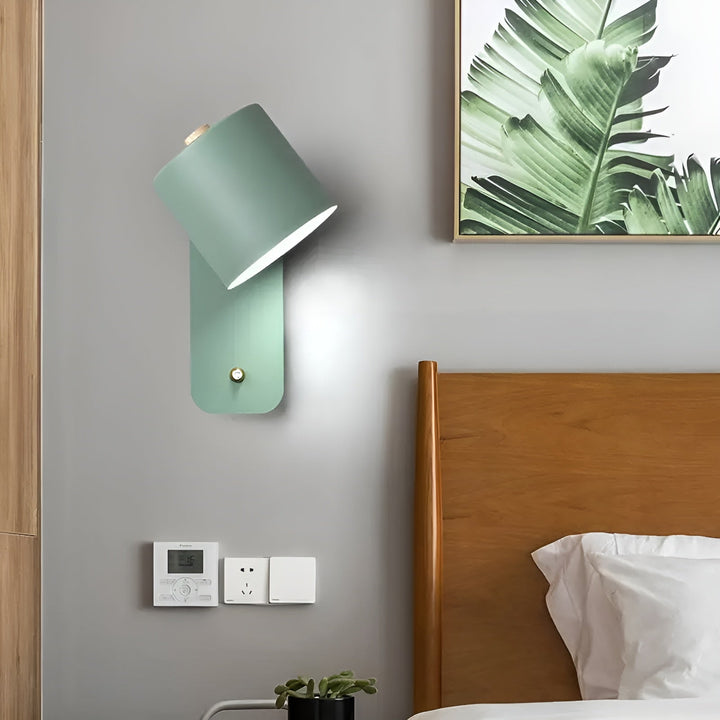 Skanto | EasyPush Wandlampe – Drehbare Mini-Zylinder-LED-Lampe