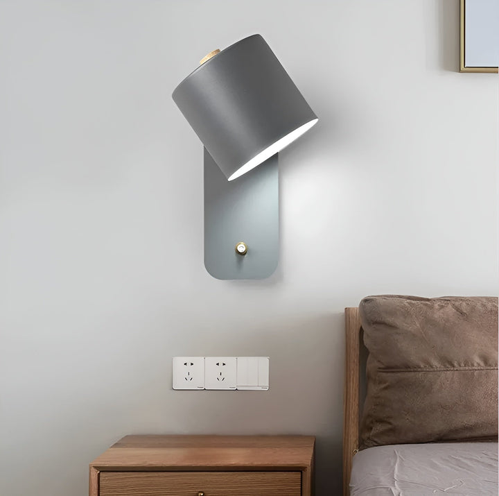 Skanto | EasyPush Wandlampe – Drehbare Mini-Zylinder-LED-Lampe