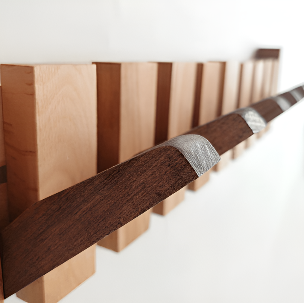 Skanto | RetroHooks - Wandregal aus Holz mit Magnethaken