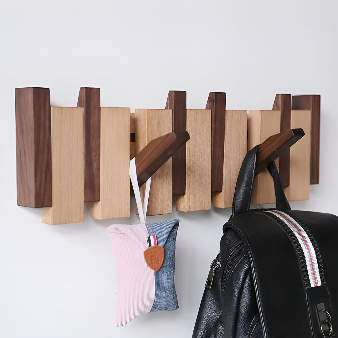 Skanto | RetroHooks - Wandregal aus Holz mit Magnethaken