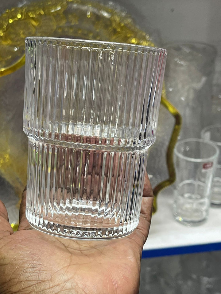 Skanto | 6er-Set Geripptes Glas