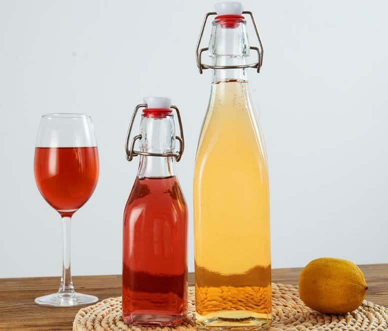 Bügelflaschen aus Glas