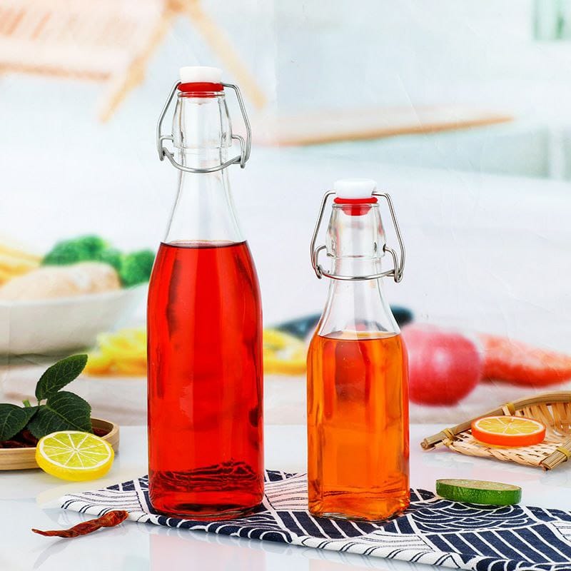 Bügelflaschen aus Glas