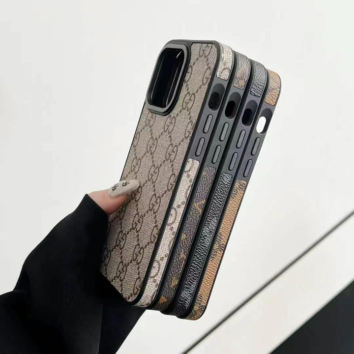Skanto | Luxuriöse Marken Designer Lederhülle für iPhone