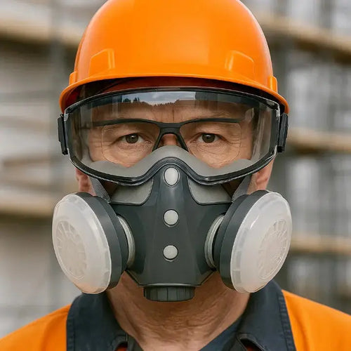 Skanto | Integrierte Atemschutzmaske – Für Holzbearbeitung, Malerei und Staubschutz