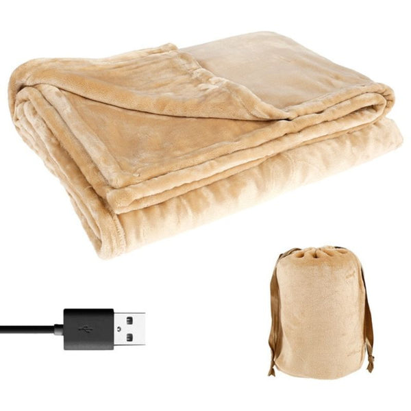 Skanto | Kabellose elektrische Heizfleece-Decke – Tragbare USB-Heizdecke
