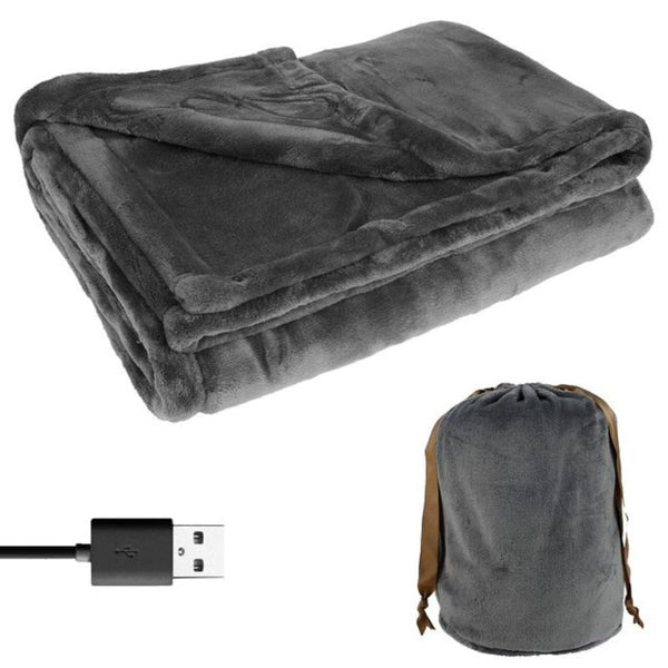 Skanto | Kabellose elektrische Heizfleece-Decke – Tragbare USB-Heizdecke