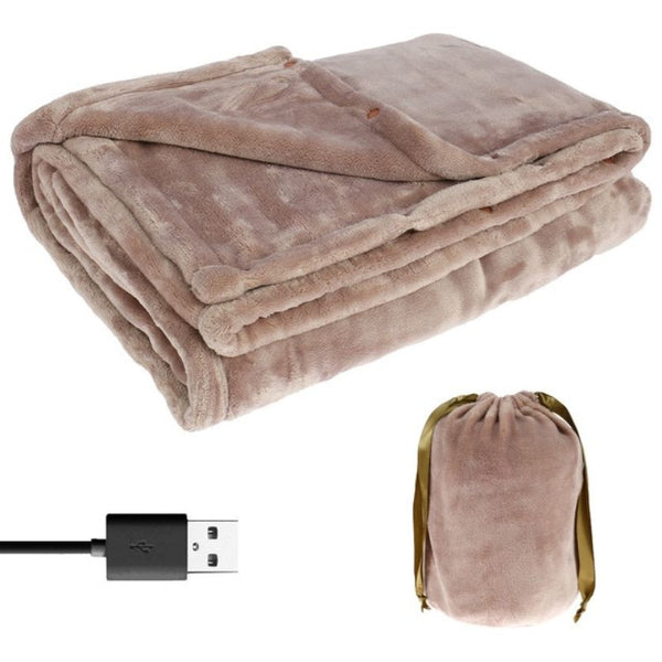 Skanto | Kabellose elektrische Heizdecke | USB-wiederaufladbarer Flanell-Wärmer