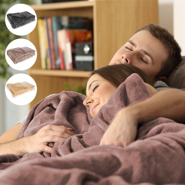 Skanto | Kabellose elektrische Heizfleece-Decke – Tragbare USB-Heizdecke