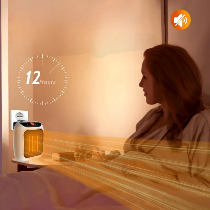 Skanto | WarmiWall Keramik-Wandheizung – Energiesparender Mini-Heizkörper mit Thermostat