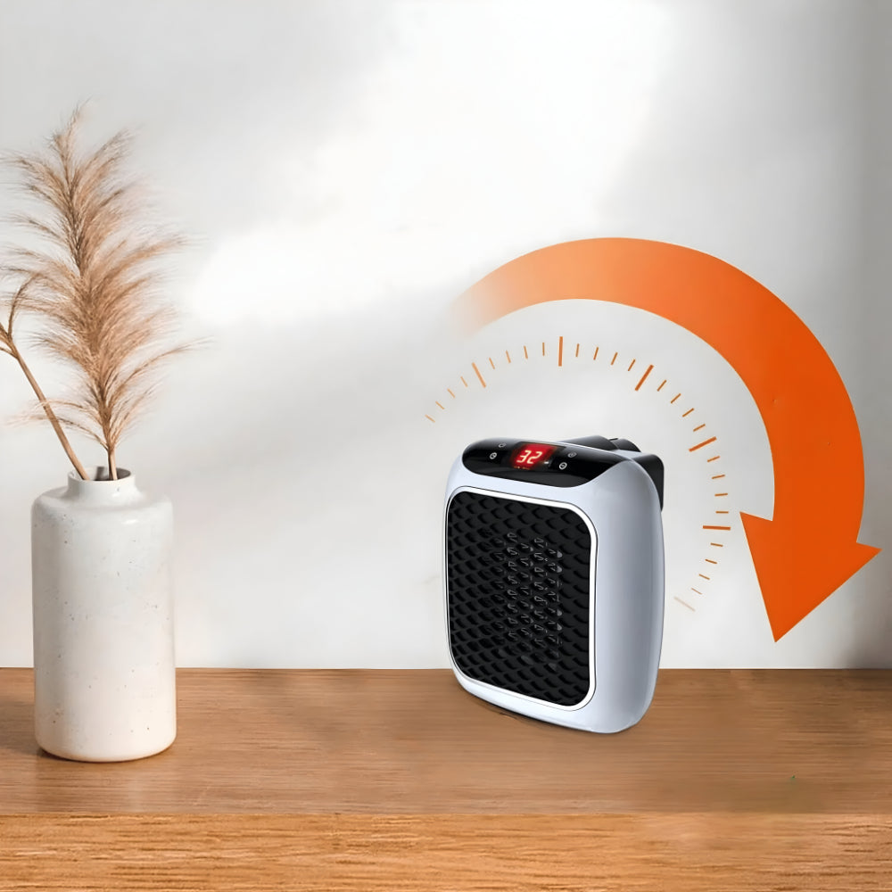 Skanto | WarmiWall Keramik-Wandheizung – Energiesparender Mini-Heizkörper mit Thermostat