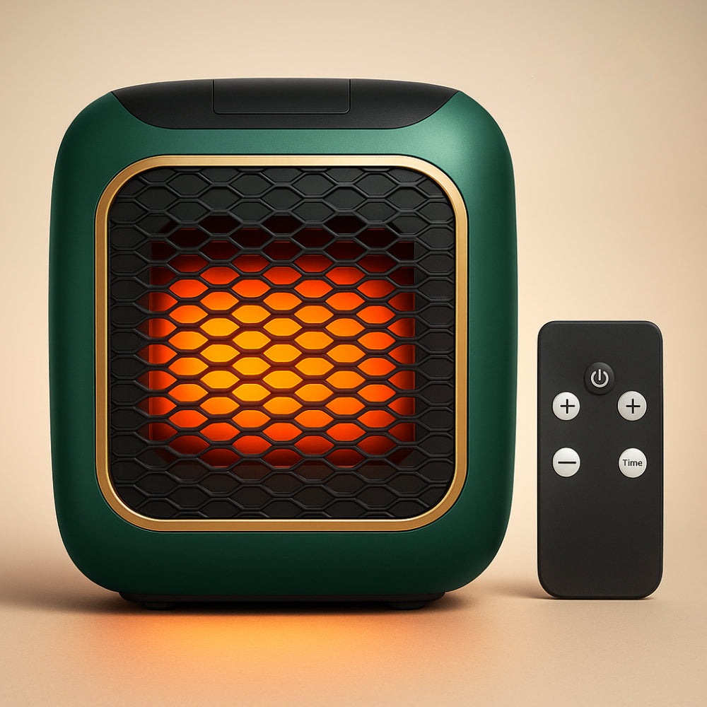 Skanto | WarmiWall Keramik-Wandheizung – Energiesparender Mini-Heizkörper mit Thermostat