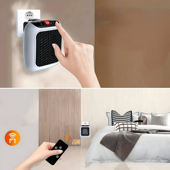 Skanto | WarmiWall Keramik-Wandheizung – Energiesparender Mini-Heizkörper mit Thermostat