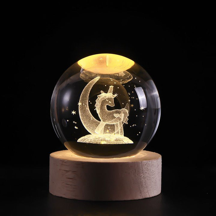 Skanto | SolarSphere – Kristall-Sonnensystem mit LED-Beleuchtung | Pädagogisches und dekoratives Geschenk