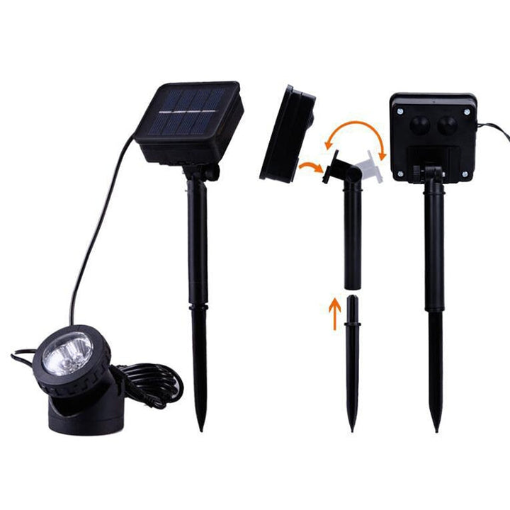 Skanto | Skanto Zwei Köpfe LED Outdoor Wasserdichter Solar-Flutlichtstrahler