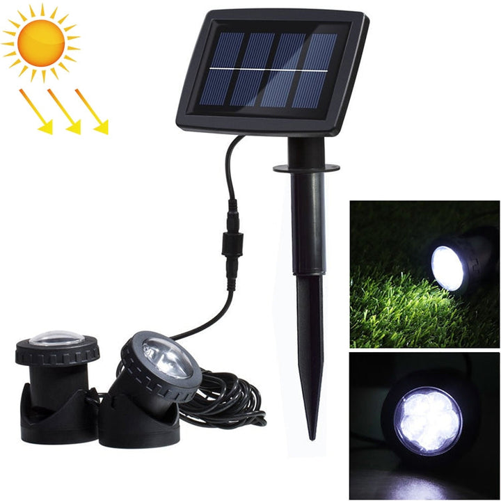 Skanto | Skanto Zwei Köpfe LED Outdoor Wasserdichter Solar-Flutlichtstrahler