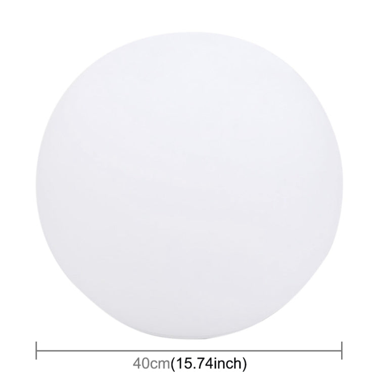 Skanto | LEH-42321 40cm Runde Kugel Solarleuchte, schwimmende Garten-LED-Leuchte mit Farbwechsel, 0.7W monokristallinem Silizium-Solarpanel & Fernbedienung (Weiß)