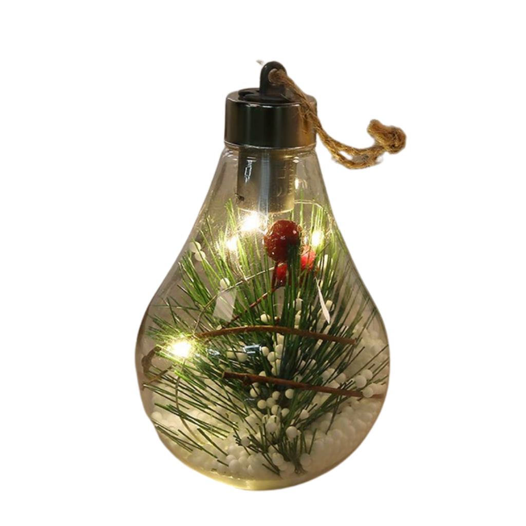 LED-Transparente Weihnachtsbaumkugel-Glühbirne